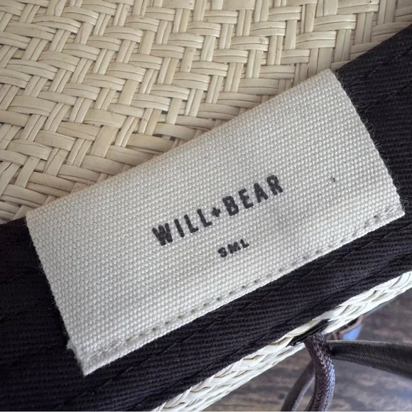Will & Bear Rider Bone White Palm Straw Hat Size Small NWT display picture 1